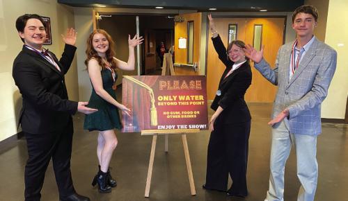 LHS One-Act Students Win Awards at Area