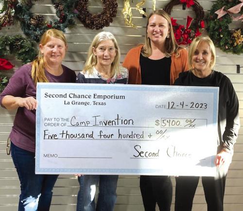 Second Chance Donates to Camp Invention