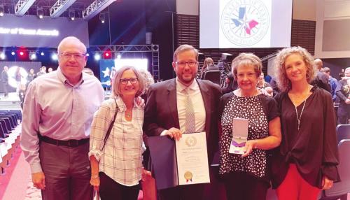 Marusik Honored With Star of Texas Award