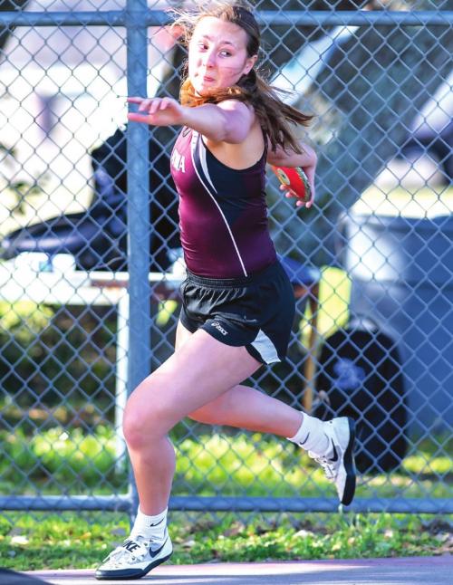 Janecka Wins Discus in Flatonia