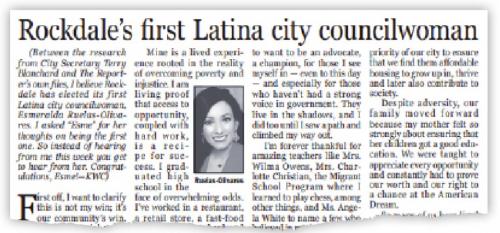 Woman With Local Connections Makes History in Rockdale