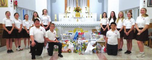 St. Rose Gives to Pantry and Family Crisis