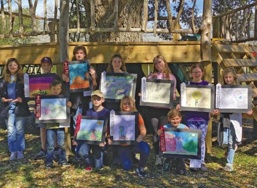 Pictured are the elementary and junior high participants, front row: Barrett Bernsen, Kash Alberthal, Hope Wunderlich, Rachel Herbrich; back row Jaycee Zapalac, James Wall, Zowen Pereiro, Mallie Toombs, Sarita Kinsey, Sara Herbrich, Zion Pereiro.