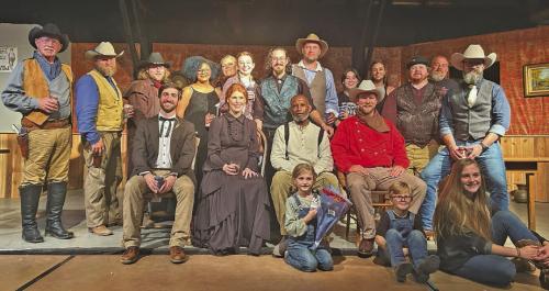 The cast and crew of “The Man Who Shot Liberty Valance” gathers one more time on stage after Sunday’s finale.
