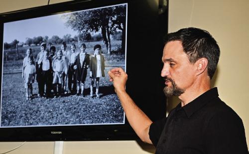 Flatonia Baptist Church held a celebration last week on the church grounds to commemorate 150 years. Starting off the celebration was a historical presentation of the church presented by Pastor Tim Rowell, above. We will have lots more about the event in an upcoming edition. Photo by Stephanie Steinhauser