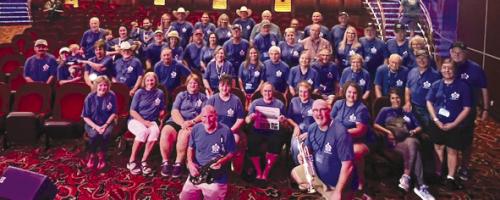 Fayette County residents went on a Texas Polka Fest Sea Cruise. Included in the picture are the Dujka Brothers, who are The Fayette County Record’s Readers’ Choice polka band.