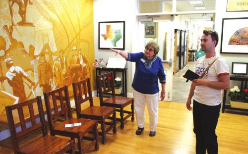 Czech Embassy Visitor Enjoys Time in La Grange