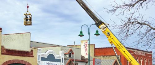 Aerial Work Above Downtown LG