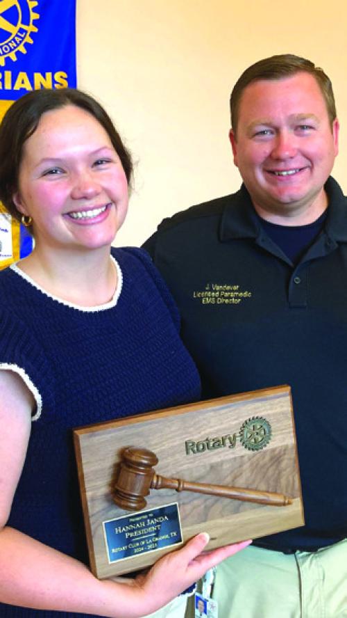 Outgoing Rotary President Hannah Janda Honored For Her Service