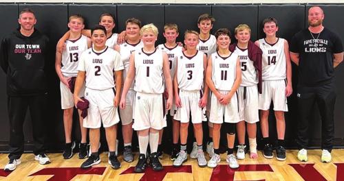 Fayetteville Jr. High Boys Undefeated District Champs