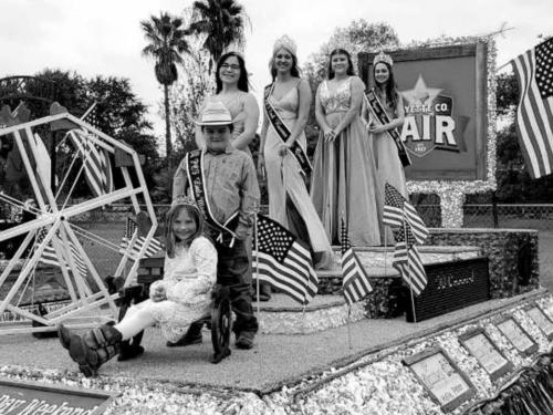 Rilan Karisch, Fayette County Little Mister, rode the Fayette County Fair float at the Czhilispiel parade in Flatonia on Sunday, Oct. 25.