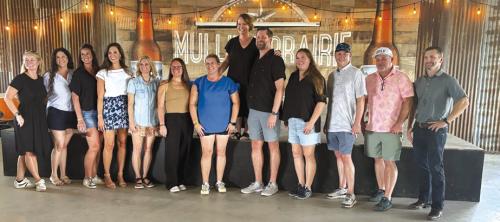 The La Grange High School class of 2000 gathered at Mullins Prairie Store on Saturday, Aug. 30. Those attending were Jamie Kahlden Turner, Megan Meneses, Jessica Bertsch Janacek, Erica Northrup Brandt, Laura Koehl Brugger, Melody Forest McKee, Lyndsey Vasek, Jen Kindsvatter, Tommy Neuman, Sara Bolton Janda, Trey Barton, Jared Von Minden and Mark Mikulin. If a class member is interested in the Facebook group for information, please search for La Grange High School Class of 2000 Reunion.
