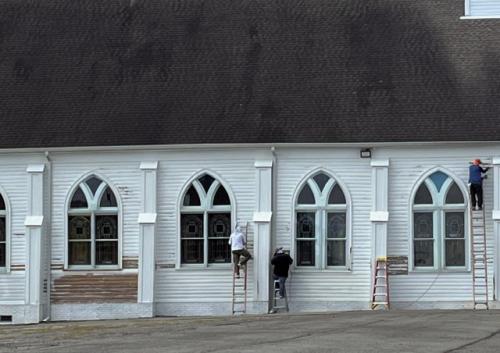 Updates to the exterior of St. Mary's.