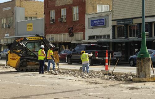 Construction Around the Courthouse