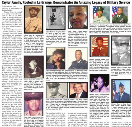 Taylor Family Legacy: A Follow-Up