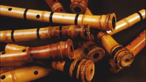 The shakuhachi – traditional Japanese end-blown bamboo flute.