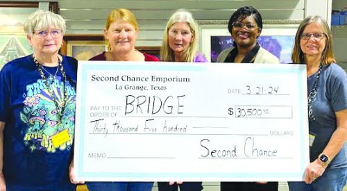Second Chance Donates to BRIDGE