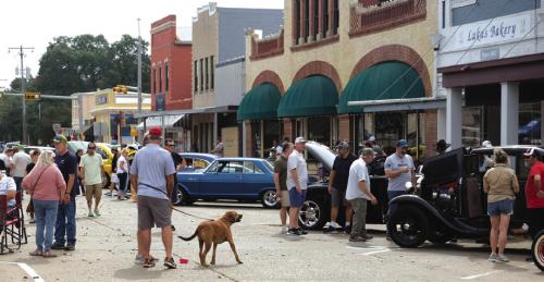 The Cool Cats and Sly Dogs Car Show benefitting the Gardenia E. Janssen Animal Shelter brought a big crowd to downtown La Grange Saturday. Photos by Andy Behlen
