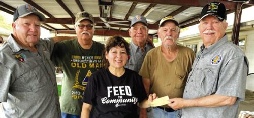 The Vietnam Veterans Chapter 870 made a generous donation to “Consider Love Food Pantry” in Weimar. Pictured from left: Frank White, VVA Board Member; Tim Leihardt, Cindy Templeton, Consider Love; Buddy Hudec, Leonard Wick, and Andy Janda, VVA President.