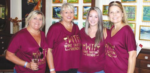 A group of ladies enjoying a previous La Grange Uncorked event.