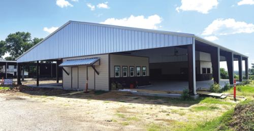 Here’s a photo of the progress at the new food court at the fairgrounds in La Grange.