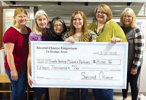 Second Chance Donates to Heritage Museum & Archives