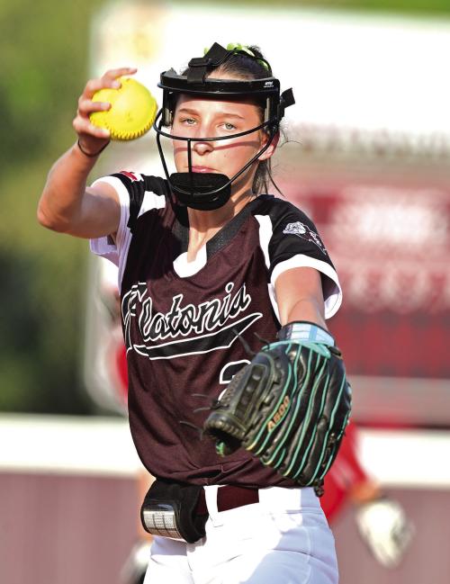 Summer Sodek takes the mound for The Flatonia Lady Bulldogs in action earlier this month. Photo by Stephanie Steinhauser
