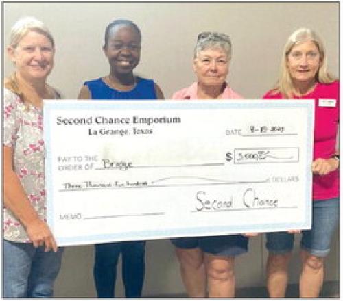 Second Chance Donates to BRIDGE