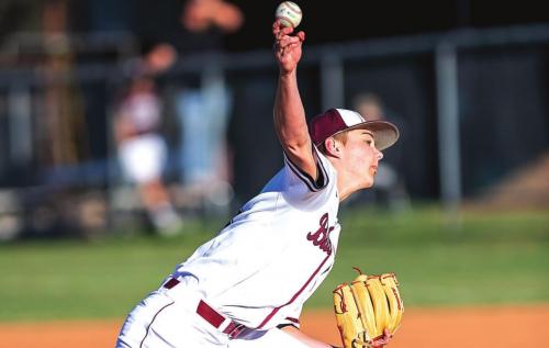 Flatonia’s Dayton Cliffe starts on the mound Friday against Weimar. Photo by Stephanie Steinhauser