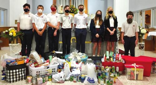 St. Rose Students Donate to Food Pantry