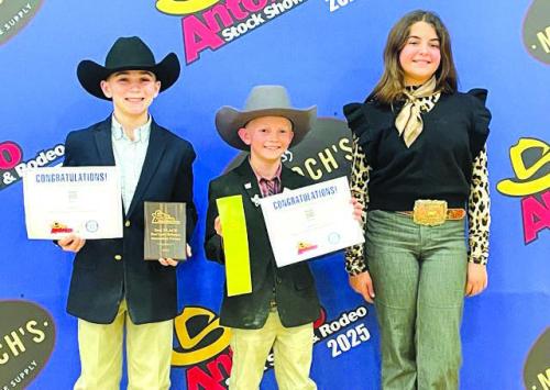Crockett Guenther, Joe Carrales, and Adalyn Carrales.