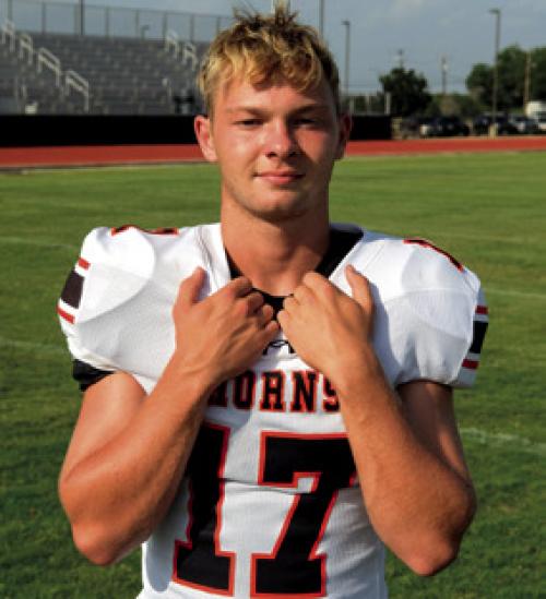 Caden Herzik caught a teamhigh five passes for 36 yards