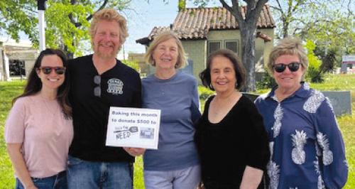 The St. James’ Episcopal Church Women (ECW) recently donated $500 from their bake sale to the Feed the Need organization. Pictured from left are: Aimee and Jeremy Finch, Lil Landry, Ursula Stephens, and Jane Malik.