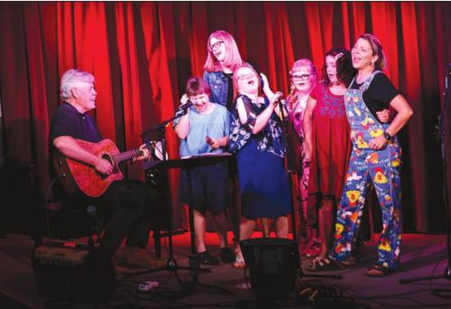 Terri Hendrix and Lloyd Maines held a songwriting workshop at The Bugle Boy for the non-profit ‘And Then a New Day.’