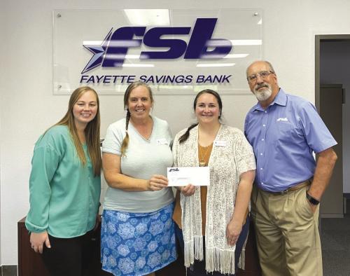 Pictured: Brandi Rerich/FSB Personal Banker, Susie Shank/ACCSS Director, Sarah Nickel/ACCSS Student Success Coach, Mike Olle/FSB V.P. Business Development.