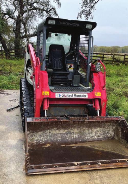 The Fayette County Sheriff’s Office released this photo of the skid steer that was allegedly stolen by a pair of local teens. Deputies recovered the machine on Thanksgiving day.