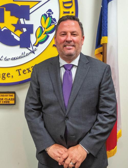 New La Grange I.S.D. Superintendent Matthew “Andy” McHazlett arrived for his first day on the job last Wednesday, June 1. Photo by Andy Behlen