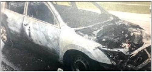 Vehicle A Total Loss After Fire