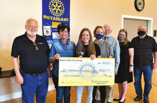 LG Rotary Club Makes Animal Shelter Donation
