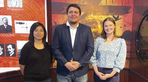 Pictured Stanzel Family Foundation’s recent professional scholarship recipients from left: Jennifer Garza, Martin Bigham, and Hannah Heger.
