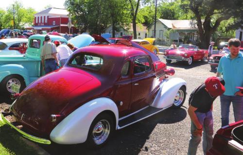 Attendees enjoying a previous Fayetteville Lions Classic Car Show.