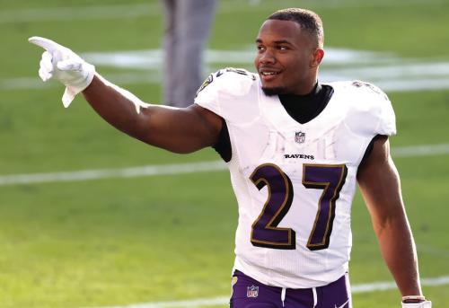 La Grange High School grad J.K. Dobbins.