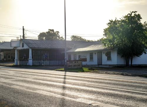 The outside of Popz Star Bar in La Grange, where officers found a man and a woman with gunshot wounds Monday.