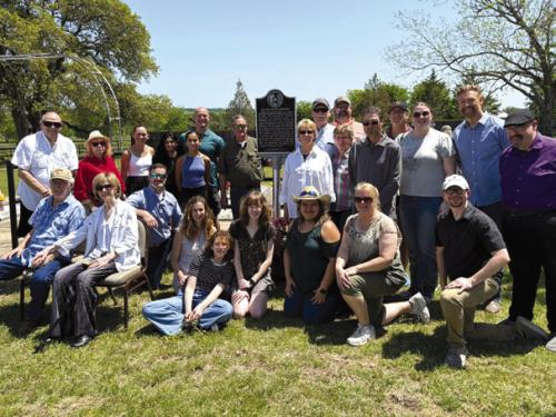 Descendants of the Jaeger, Witte, von Bieberstein, and Hagerdorn families gathered for the historical marker unveiling.