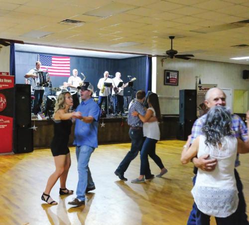 The Czechaholics provided music at the Stars, Stripes and Polka Dance in Schulenburg on Saturday, July 2.