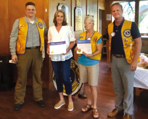 Pictured with Lion President Craig Moreau, Lion Lisa Adamcik, her sponsor Lion Adrienne Armstrong and Induction Officer Lion David Wagner.
