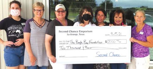 Second Chance Donates to Bugle Boy Foundation, PAT