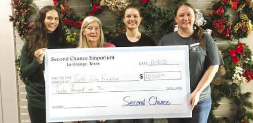 Second Chance Donates to Turtle Wing