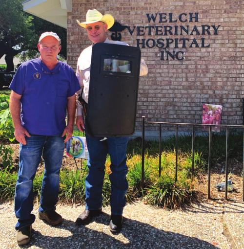Welch Donates Shield to LGPD