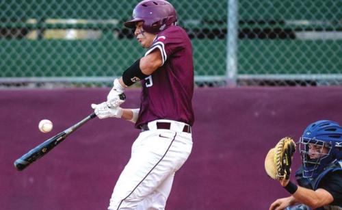 Flatonia’s Reese Ramirez gets a hit for the Bulldogs Tuesday against Louise. Photo by Stephanie Steinhauser